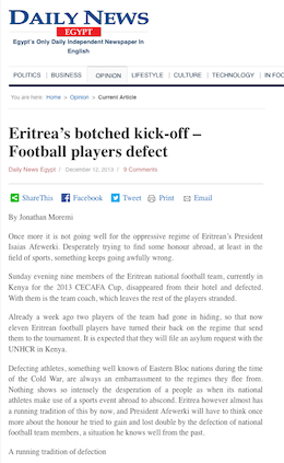 Eritrea's botched kick-off